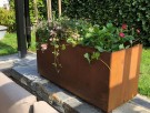 Cortenstål plantekasse (rett kant) 100x40x50 thumbnail