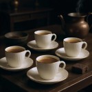 Vergil Kaffekoppsett Gull thumbnail