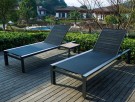 Calor solsenger og sidebord – mørkgrå ramme thumbnail