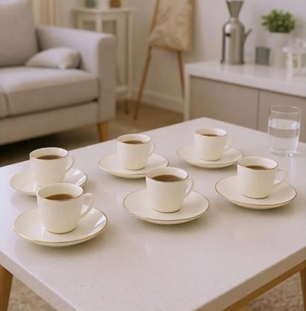 Vergil Kaffekoppsett Gull