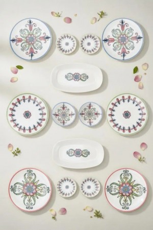 Moderna Tulip 14 Delt Porselens Frokostsett 